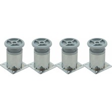 Fimer Metal Ayarlanabilir 4 Adet Mobilya Ayağı Metal Tablalı 6cm