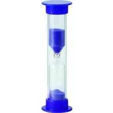 Fimer Adet Mini Küçük Kum Saat 3 Dakika 8 cm Kum Zamanlayıcısı Dekoratif Masaüstü Plastik Çocuklar Için Mavi