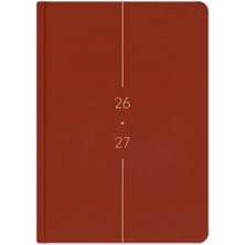 Fimer Notebook 2026-2027 A5 Keten Akademik Ajanda 15X21 cm - 17 Aylık Tarçın