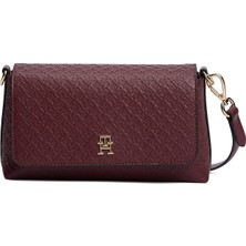 Tommy Hilfiger Bordo Kadın Çapraz Çanta Th Icon Conv Crossover Mono