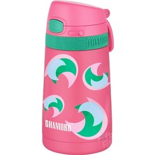 Fimer Çocuk 350 ml Pipetli Paslanmaz Çelik Termos Bpa Içermez 7 Renk (Koyu Pembe)