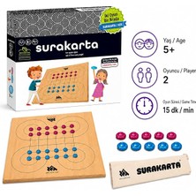 Fimer ZA.013.034 Surakarta Ahşap Zeka ve Strateji Oyunu, 5+ Yaş, 2 Oyuncu, Çok Renkli