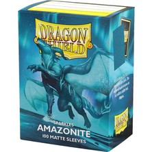Fimer Shield Mat Çift Taraflı Standart Boy Kart Kılıfları, 100 Adet, Pürüzsüz ve Dayanıklı Premium Tcg Kılıfları, Pokemon, Flesh & Blood, One Piece ve Magic The Gathering ile Uyumlu, Mavi (Amazonite)