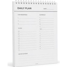 Fimer Daily Planner, Tarihsiz Günlük Ajanda, Masaüstü Planlayıcı, Spiralli