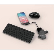 SBN - Store 8-In-1 Usb-C Hub Çoklayıcı | 100W Pd, 4K Hdmı, Qi Kablosuz Şarj | MacBook Uyumlu Premium Usb-C Hub Siyah
