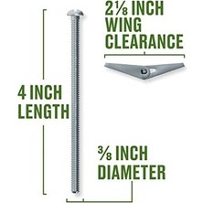 SBN - Store 25-Pk., 3/8 x 4-In. Round Head Toggle Bolt -370096