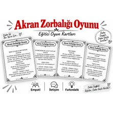 Yılmazcan Aile Danışmanlık Akran Zorbalığı Oyun Kartları
