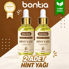 Hint Yağı 2 Adet 20 ml - %100 Saf Soğuk Sıkım Saç, Kaş, Kirpik Güçlendirici & Nemlendirici Bakım Yağı
