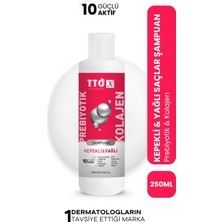 Tto-X 250 ml Prebiyotik & Kolajen Kepekli ve Yağlı Saçlar Şampuan Unisex Kullanıma Uygun