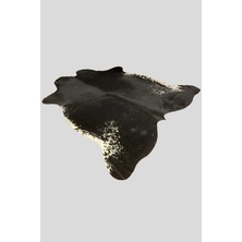 Nuance Atelier Home Hakiki Dana Post Halı - Siyah Beyaz Desen - 205 x 235 cm