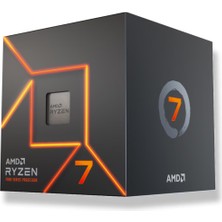 Amd Ryzen 7 7700 40MB 8çekirdekli O/b UHD Am5 65W Kutulu+Fansız