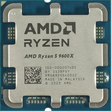 Amd Ryzen 5 9600X 38MB 6çekirdekli O/b UHD Am5 65W Kutusuz+Fansız