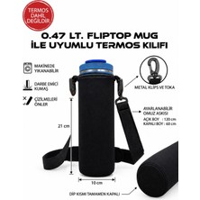 Safir Kamp Fliptop Mig 0.47 Lt ile Uyumlu Omuz Askılı Termos Kılıfı