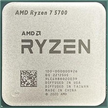 Amd Ryzen 7 5700 20MB 8çekirdekli VGA Yok Am4 65W Kutusuz+Fansız