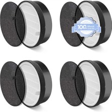 LV-H132 Hava Temizleyici Yedek Filtre, 3'ü 1 Arada Naylon Ön Filtre, Hepa Filtre, Yüksek Verimli Aktif Karbon Filtre, LV-H132-RF, 4'lü Paket