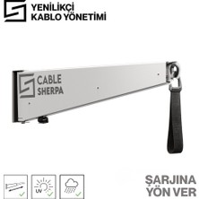 Cable Sherpa Cable-Sherpa Premium Outdoor Elektrikli Araç Şarj Kablosu Yönetim Sistemi - Beyaz