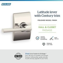 SBN - Store Century Collection Latitude Giriş Kolu Anahtar ile 1 Paket Parlatılmış Nikel