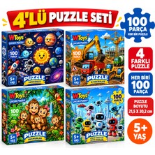 Maketçiniz 4 Adet 100 Parça Puzzle Set-1