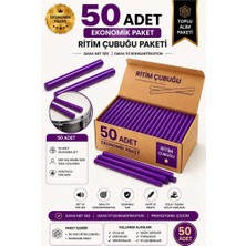 Midex ÖRF-BT-25PRP-25X Mor Ritim Çubuğu Örf Aletleri Seti 25 cm Karbon Fiber Toptan Paket (25 Çift Tek Renk)