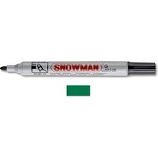 SBN - Store Snowman G-12 Y Yuvarlak Uçlu Permanent Markör, Yeşil