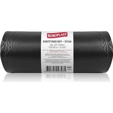 SBN - Store Konteyner Boy Çöp Torbası Siyah 10’lu 120X150 Cm, Yırtılmaya Dayanıklı, Konteyner Boy Çöp Poşeti, Çift Katlı, Geri Dönüştürülebilir, Fabrika, Inşaat,