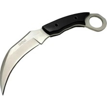 sbodurhome United Claw Cutter Karambit Uk 1 Siyah Outdoor Bıçak 17CM - Kılıflı, Plastik Sap