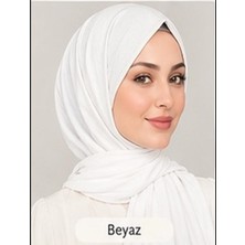 Nergis Lerrascarf Şal Penye Özel Dikişli Uzun Mevsimlik