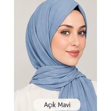 Nergis Lerrascarf Şal Penye Özel Dikişli Uzun Mevsimlik