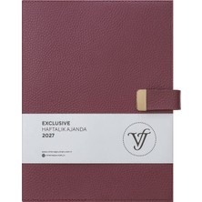 Victoria's Journals Exclusive 2027 Haftalık Ajanda A4 (19x25cm) Ivory 100gr. İçi Değişebilir