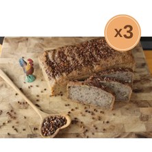 Siyez Evi 1.650 kg %100 Karabuğday Unu Chia Tohumlu Glutensiz Ekşi Mayalı 3 Ekmek 3X550GR (Chia Tohumlu)