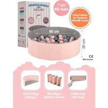 SBN - Store Prime Akordeon Katlanabilir Oyun Alanı 7 cm 100 Toplu -Pudra