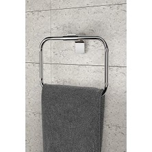 SBN - Store Prime Banyo F1 Model Paslanmaz Krom Kare Havlu Asacağı, Havluluk, Havlu Askısı 5 Yıl Garantili