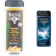 SBN - Store Prime Le Petit Marseillais Duş Jeli Men Serisi Zencefil & Akdeniz Selvisi (400 Ml) ve Le Petit Marseillais Duş Jeli Men Serisi Mineral ve Sedir Ağacı