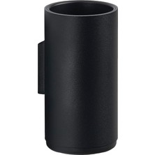 SBN - Store Prime Rim Duvar Için Diş Fırçası Kabı, Çap 7 Cm, Yükseklik 13,6 Cm, Siyah