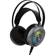 Gamebooster GB-H13 Alba Virtual 7.1 Surround Rainbow Gri Kablolu Gaming Kulaklık
