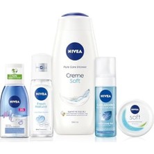 SBN - Store Prime Creme Soft Kremsi Dokunuş Duş Jeli 500 ml + Çift Fazlı Göz Makyaj Temizleyici 125 ml + Sprey Deodorant Fresh Natural 75ML +Nemlendirici Bakım Kr