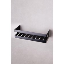SBN - Store Prime Duş Raf Sistemi Siyah Renk 98X100X250 mm