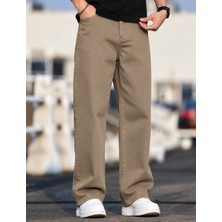 Wekame Erkek Baggy Fit Denim Jean Pantolon
