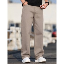 Wekame Erkek Baggy Fit Denim Jean Pantolon