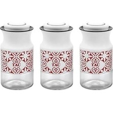 SBN - Store Prime Taç 3 Prç Baharatlik Küçük Beyaz/kirmizi