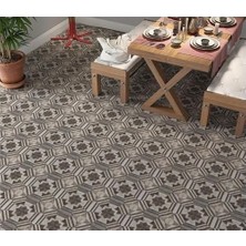 SBN - Store Prime Yer Kaplama Zemin Kaplama Folyosu 65X130 cm Geometric Pattern Wooden