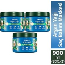 SBN - Store Prime Herbal Essences Onarıcı Argan Yağı Saç Bakım Maskesi 300ML 3lü Paket