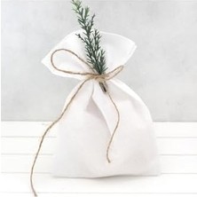 SBN - Store Prime Düz Beyaz Ham Bez Kese, 10X15 cm 10 Adet