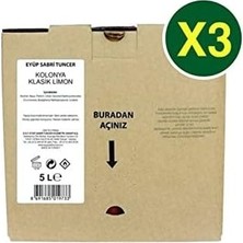 SBN - Store Prime Klasik Limon Kolonyası 5 Lt (Dökme Paket) x 3 Adet
