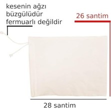 SBN - Store Prime Bakliyat Ham Bez Saklama Kesesi Büzgülü Ürün Yüzde Yüz Pamuk Kotondur 28X26 Santim Hacim 1,70 kg