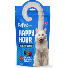 Bezos Reflex Happy Hour Somonlu ve Yaban Mersinli Destekleyici Kedi Ödülü 60 gr