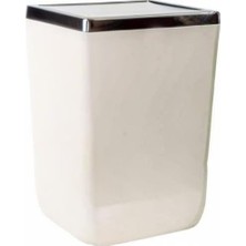 SBN - Store Prime Kapaklı Kova, Plastik/çelik, Bej, 6l Lt, 175 x 175 x 260 mm