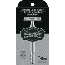 SBN - Store Prime Wilkinson Sword Erkekler Için Çift Kenarlı Jilet 5 Çift Kenarlı Jilet Yedeği