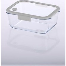 SBN - Store Prime Fika Glace Vakumlu Cam Saklama Kabı 1200 ml Gri