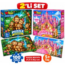 Maketçiniz 2 Adet 100 Parça Puzzle Set-1